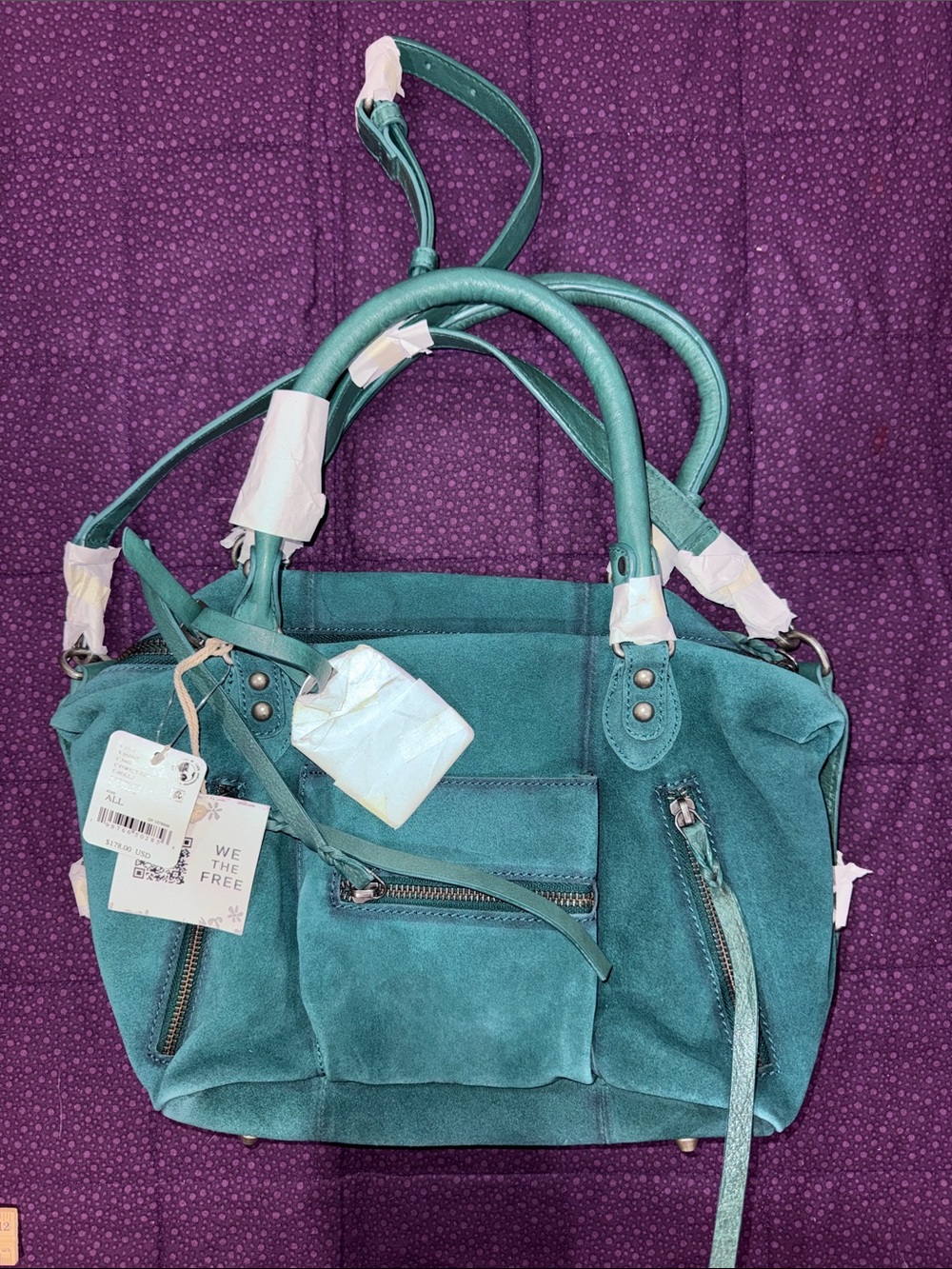 Free People Forest Dew Suede Baby Emerson